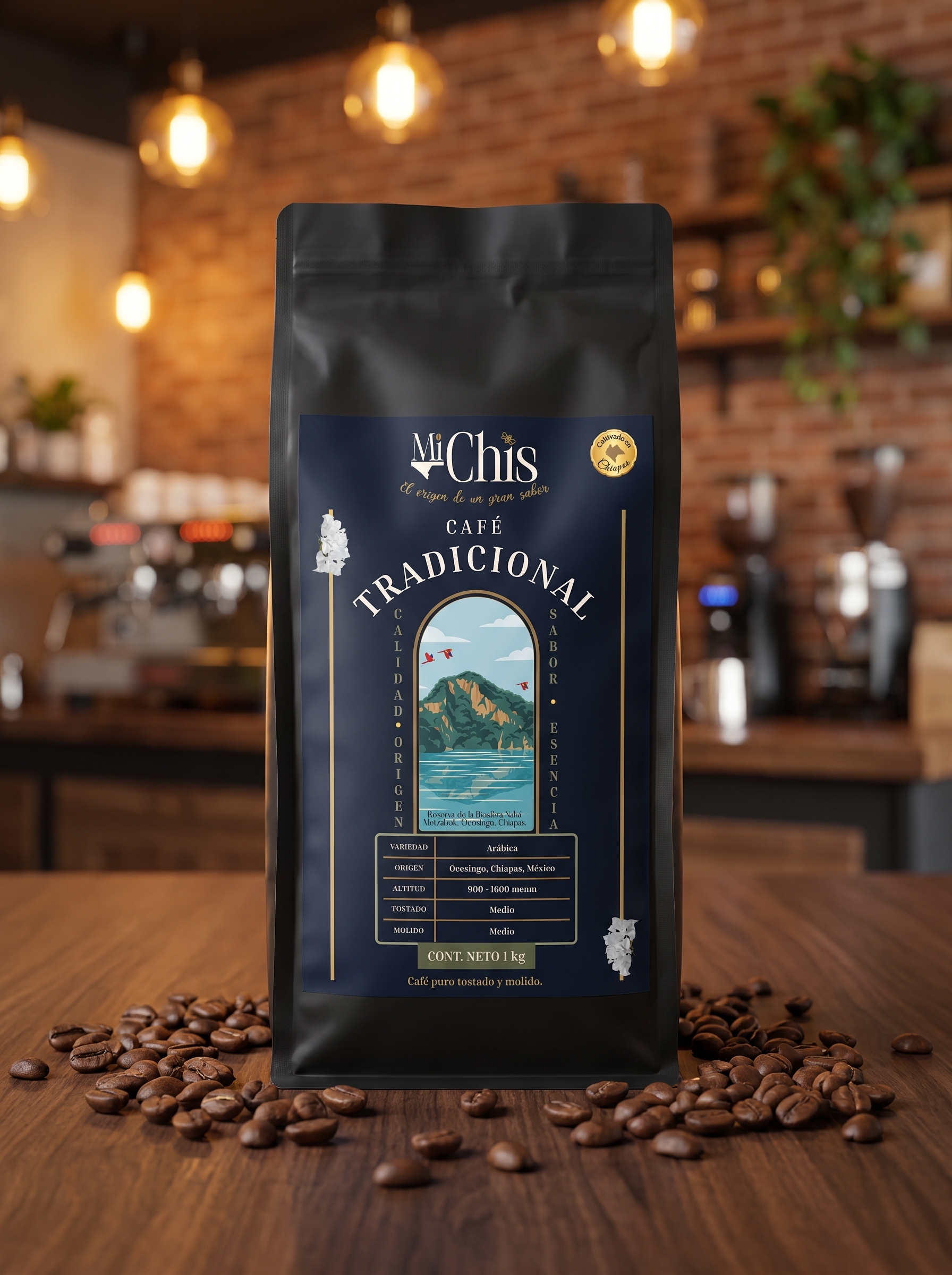 Café Gourmet Mi-Chis, producto artesanal de Chiapas